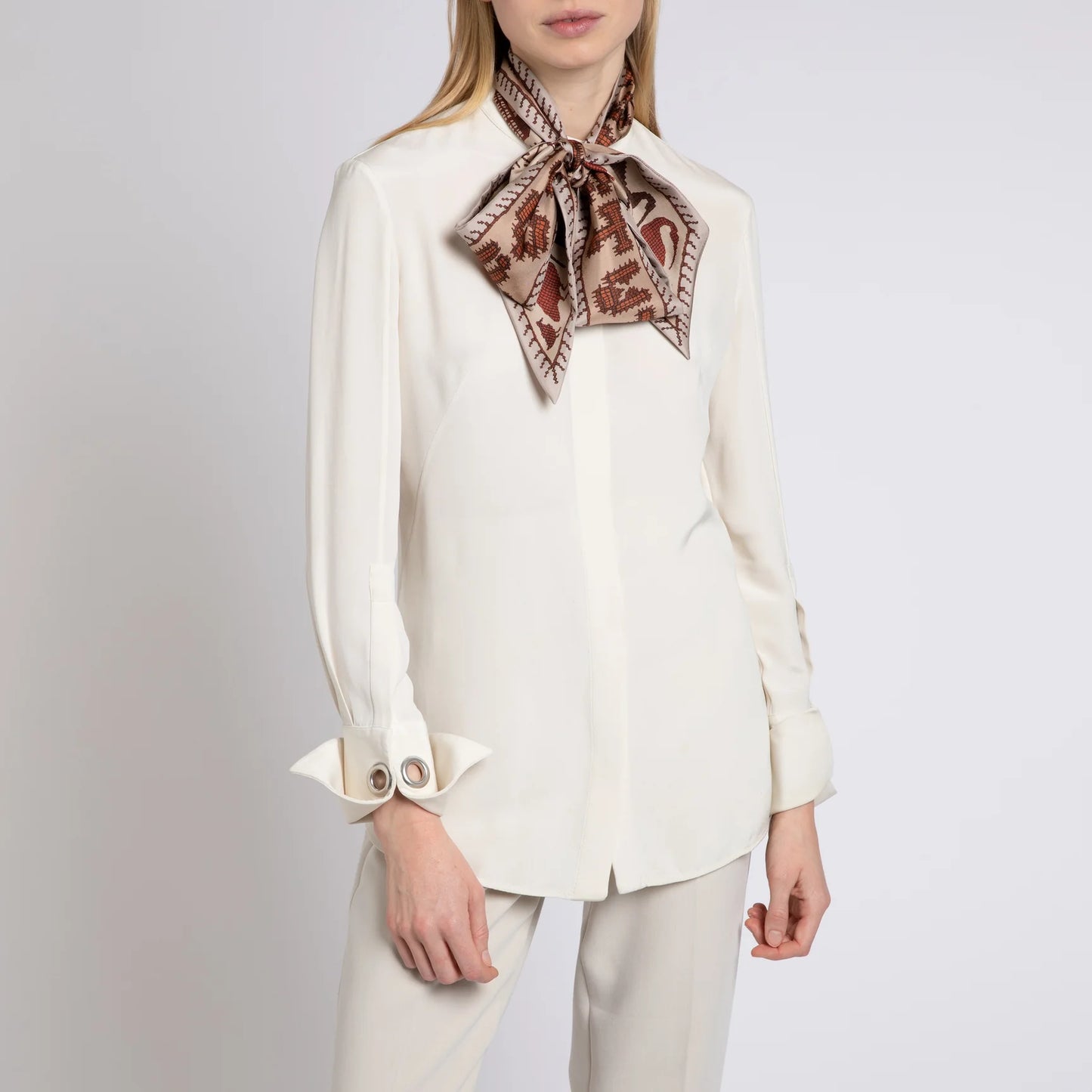 SABINA SAVAGE The Birds of Innocence Silk Ribbon Scarf