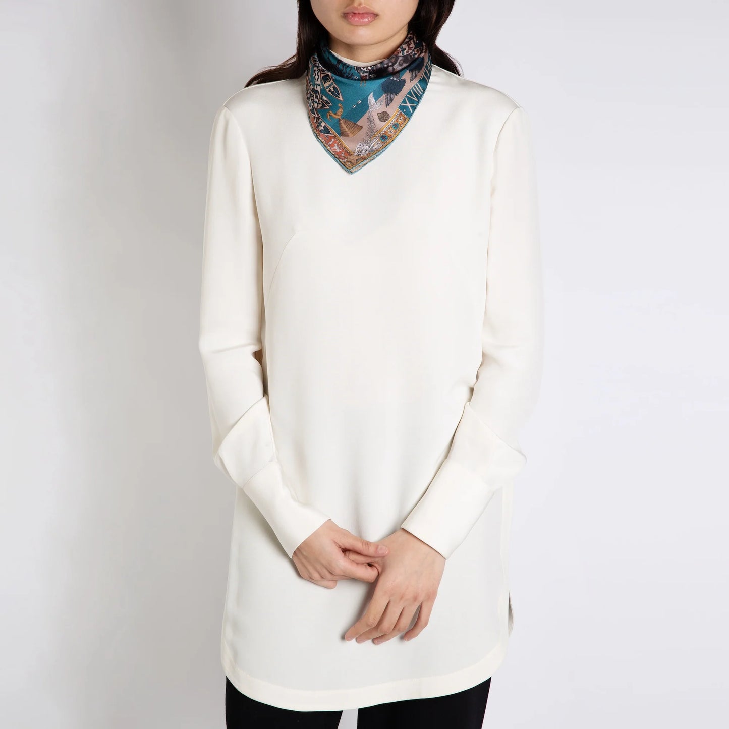 SABINA SAVAGE The Moon Small Silk Scarf