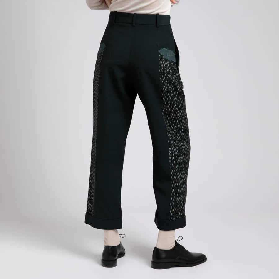 SABINA SAVAGE The Snow Lion Wool Trouser