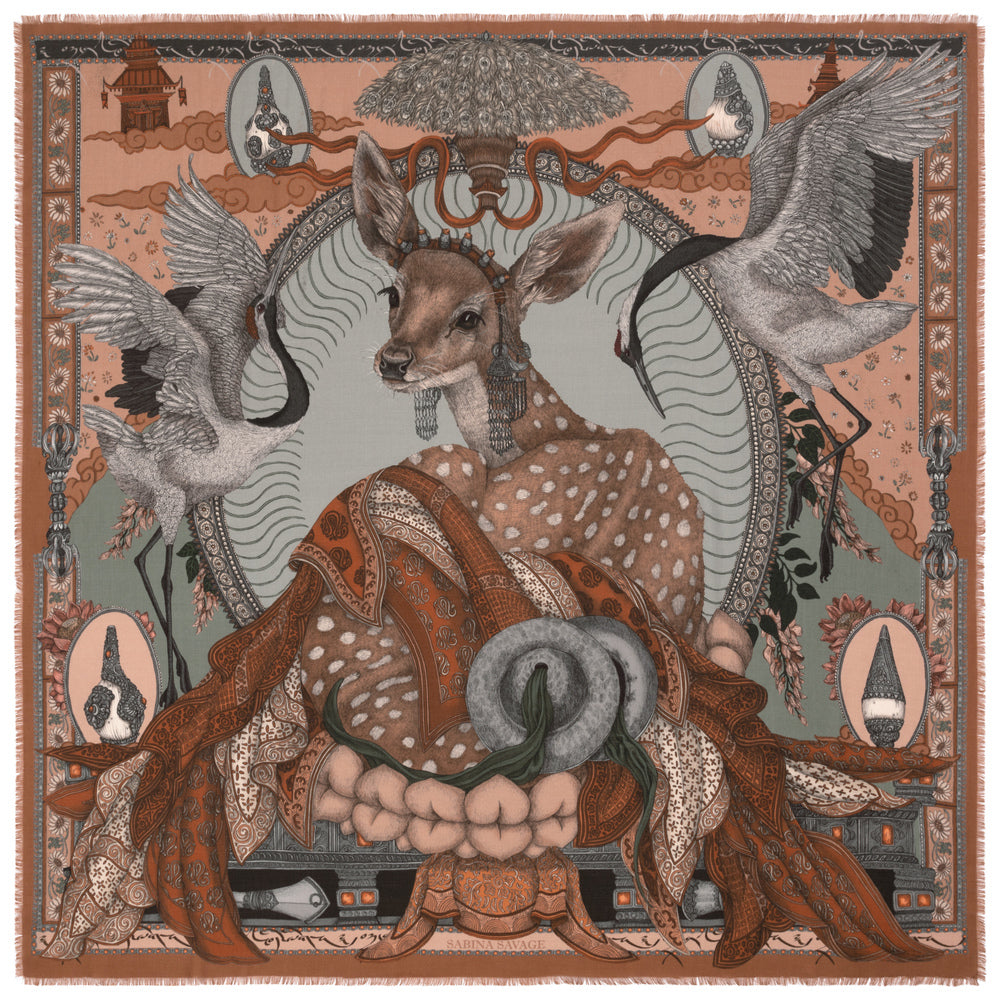 SABINA SAVAGE The Song Deer Scarf