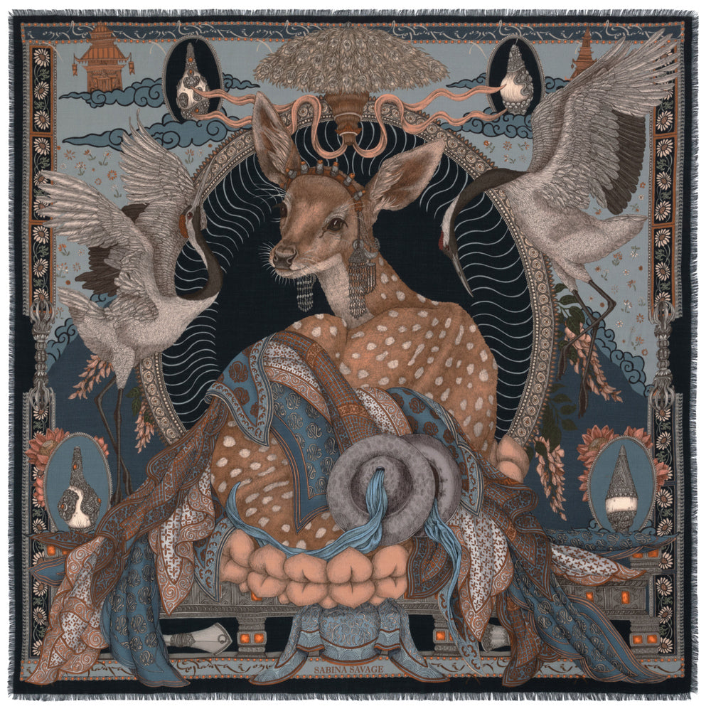 SABINA SAVAGE The Song Deer Scarf