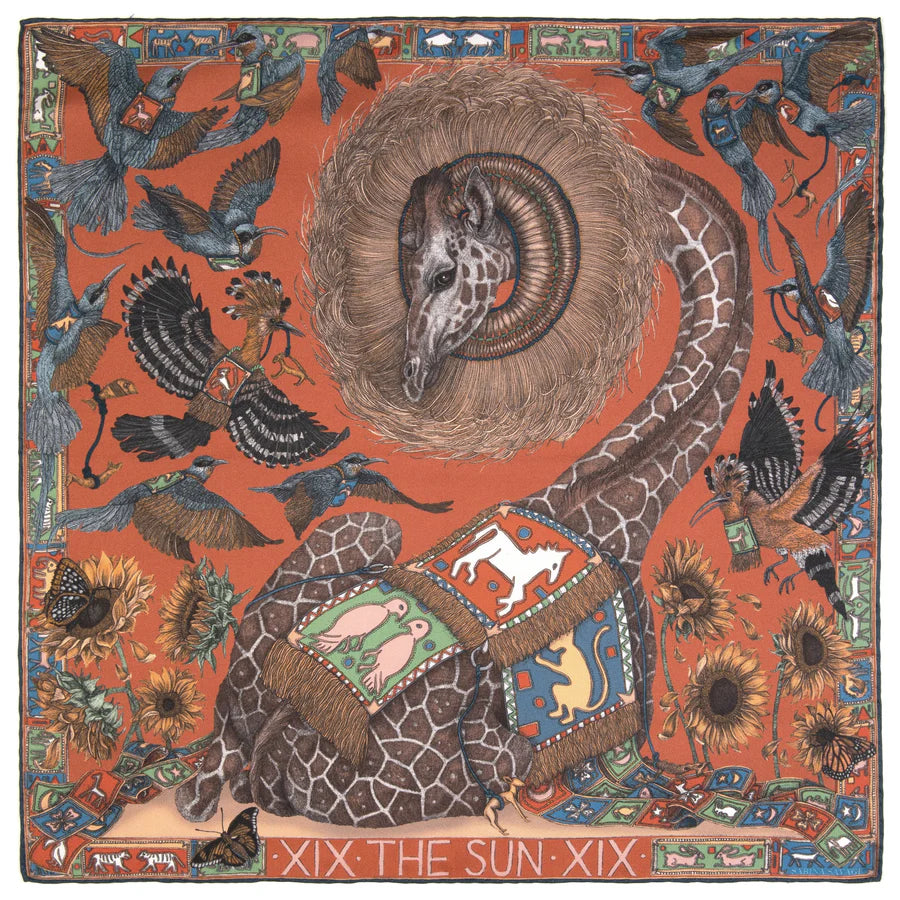 SABINA SAVAGE The Sun Silk Scarf