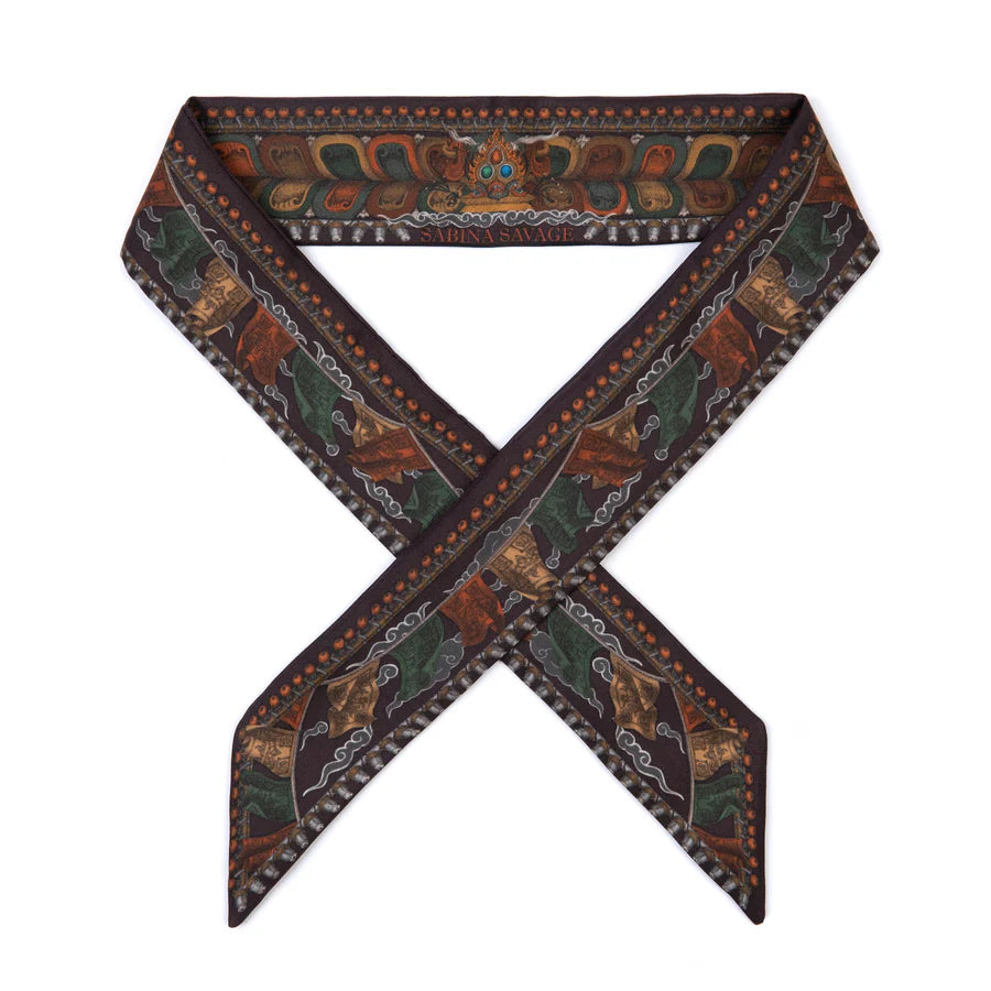 SABINA SAVAGE The Wind Horse Ribbon Scarf