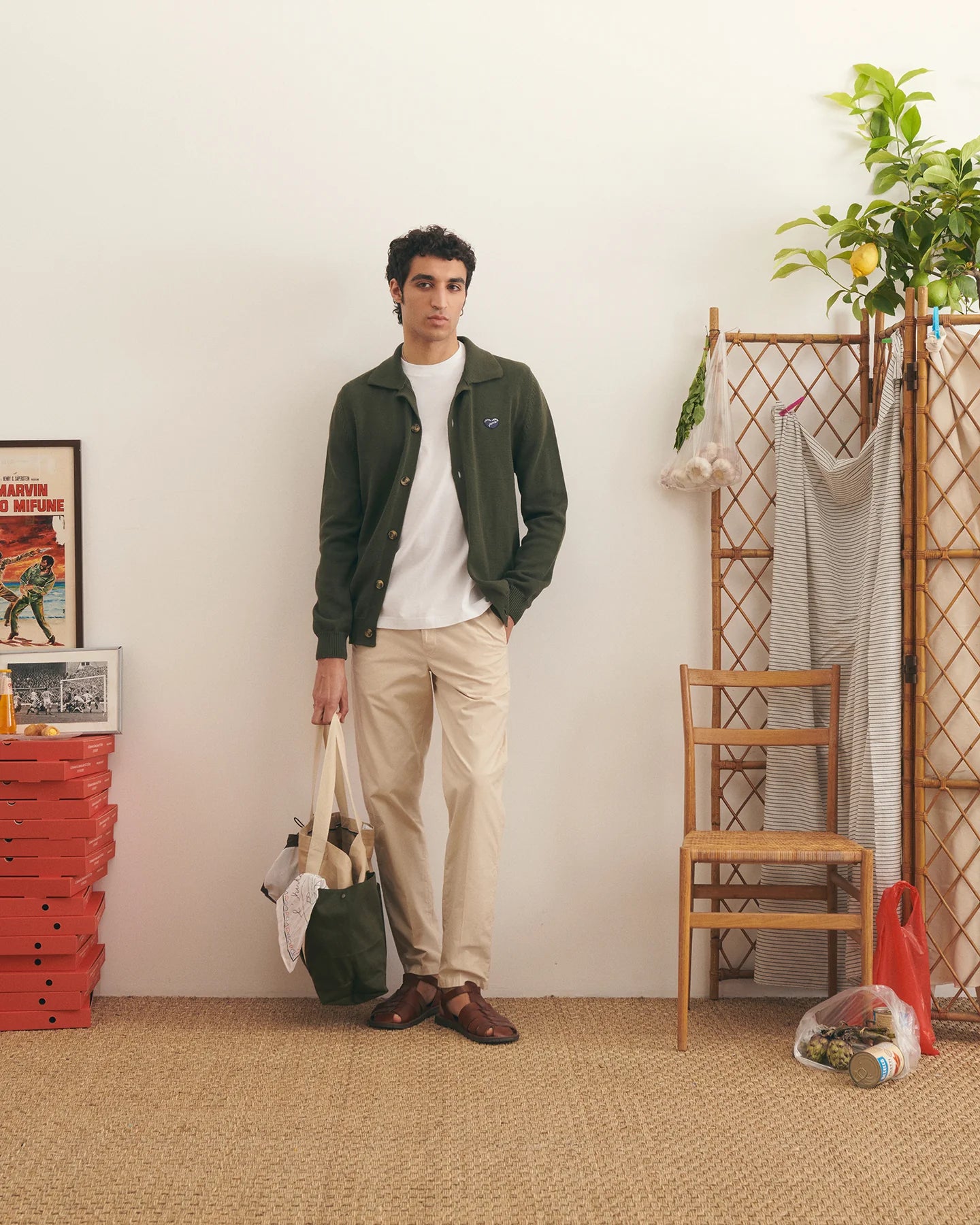MAISON LABICHE Ingold Patch Cardigan