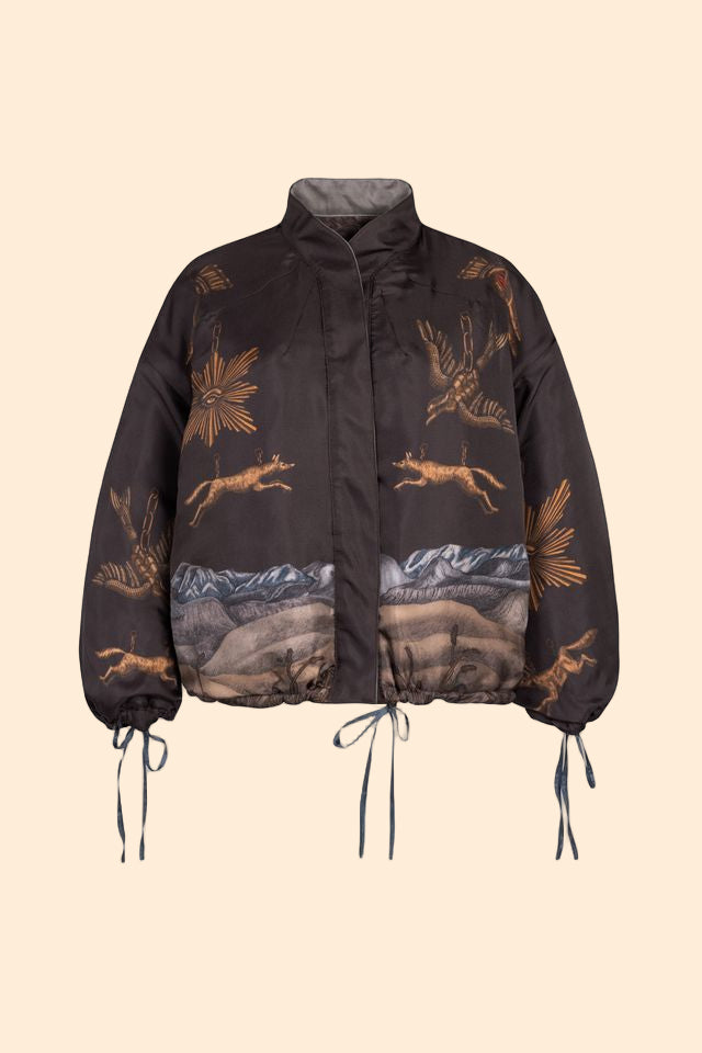 SABINA SAVAGE Secrets of the Bison Reversible Bomber Jacket