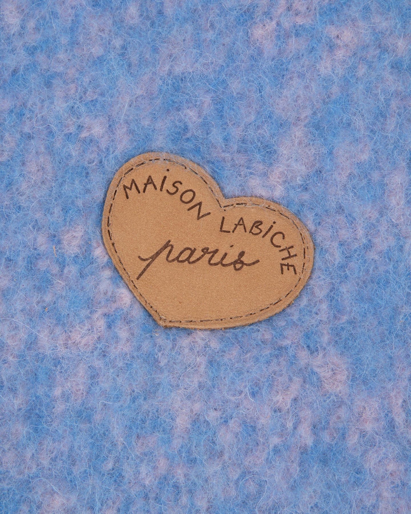 MAISON LABICHE Danjon Heart Alpaca Wool Scarf