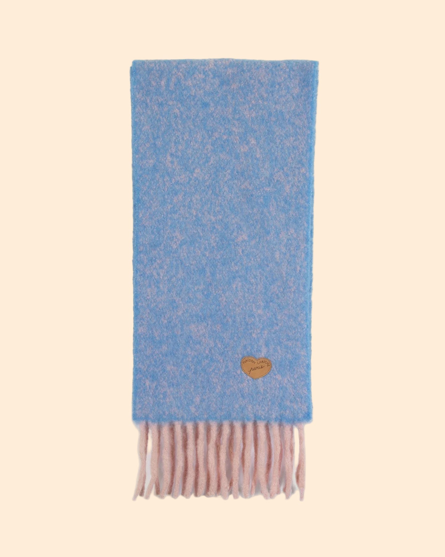 MAISON LABICHE Danjon Heart Alpaca Wool Scarf