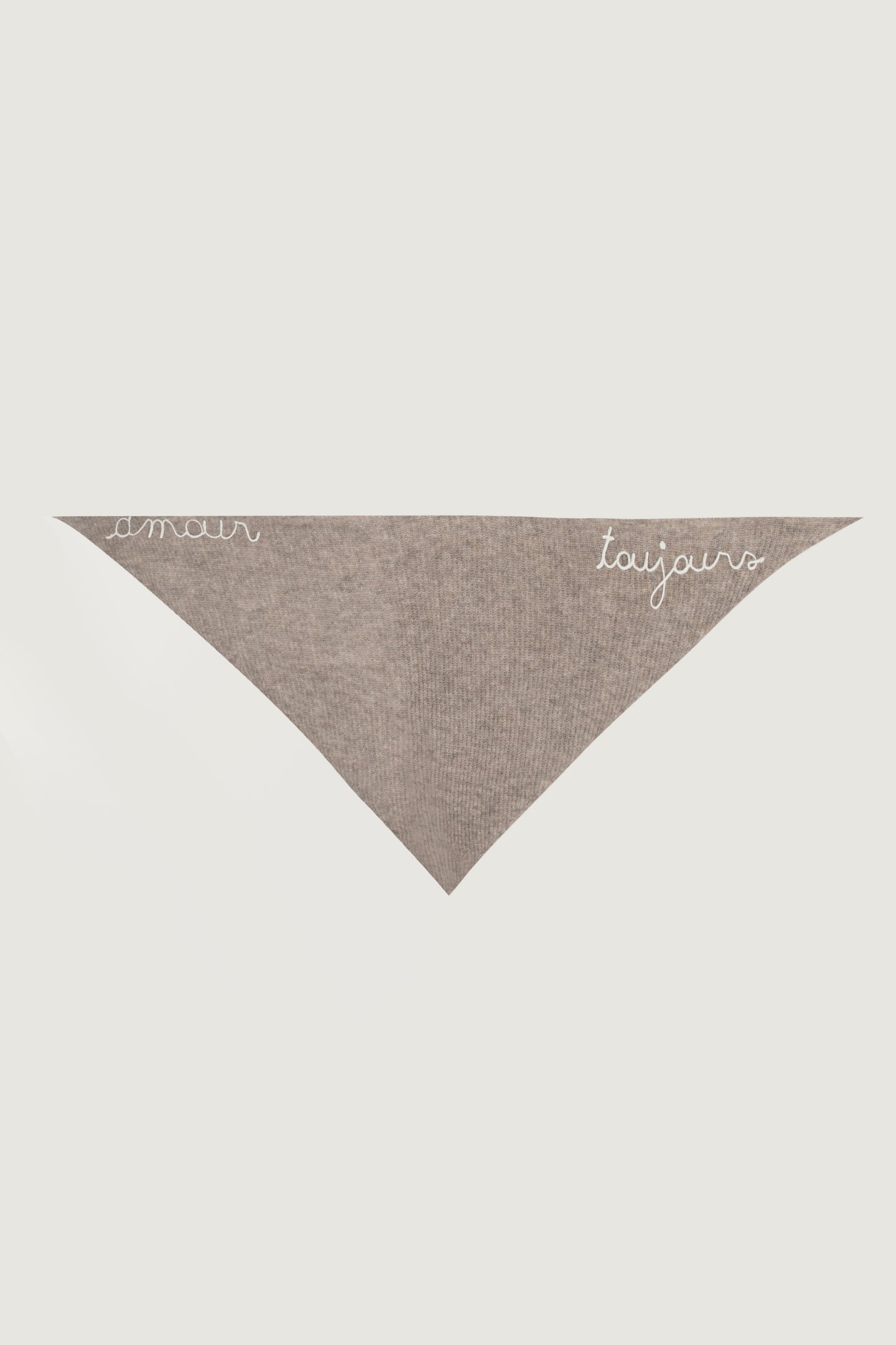 MAISON LABICHE Esperou Amour Toujours Wool Alpaca Triangle Scarf