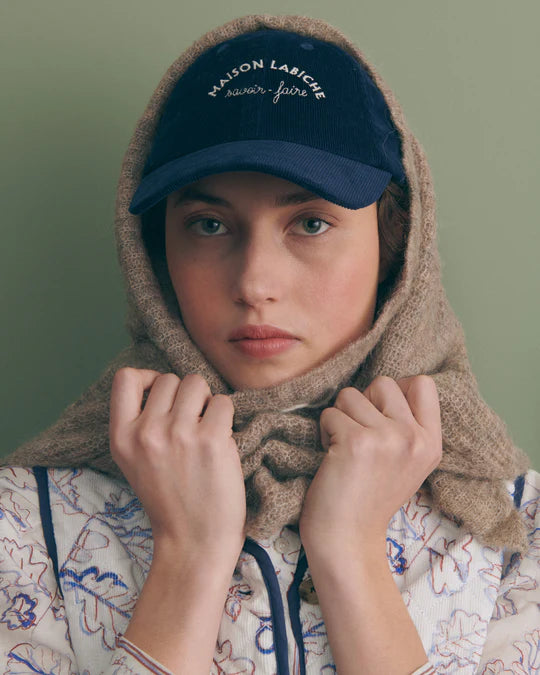 MAISON LABICHE Esperou Amour Toujours Wool Alpaca Triangle Scarf