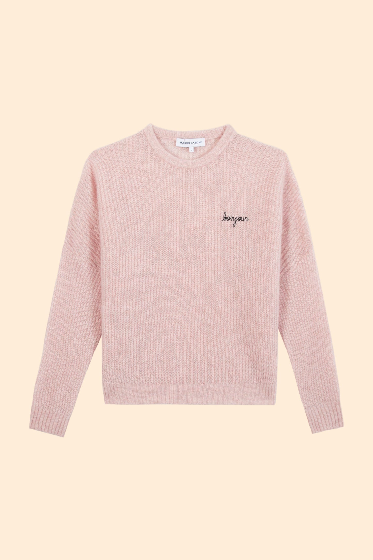 MAISON LABICHE Cerisoles Wool & Alpaca Bonjour Sweater