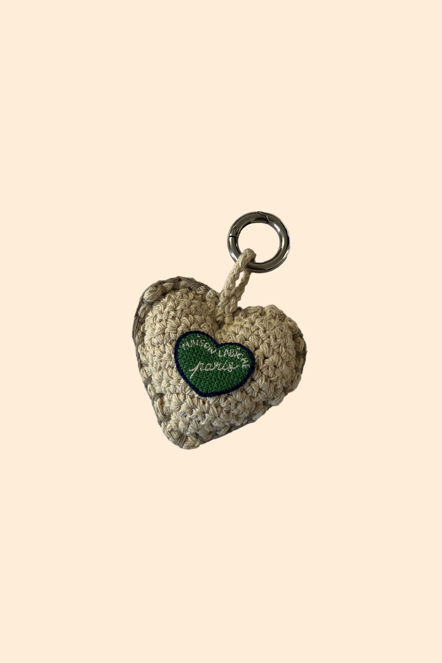MAISON LABICHE Ivory Heart Bag Charm