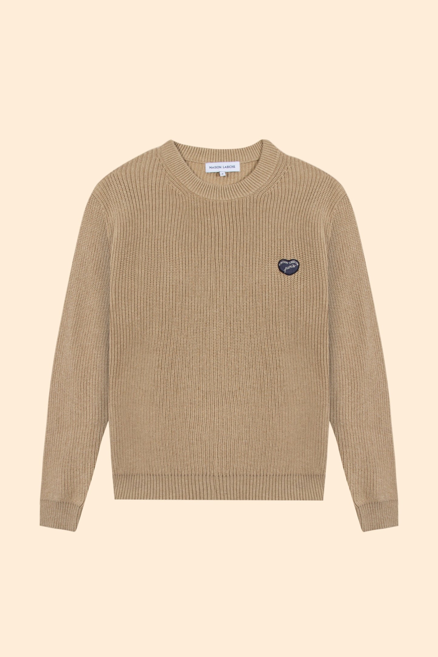 MAISON LABICHE Grancey MB Cotton Patch Coeur Sweater