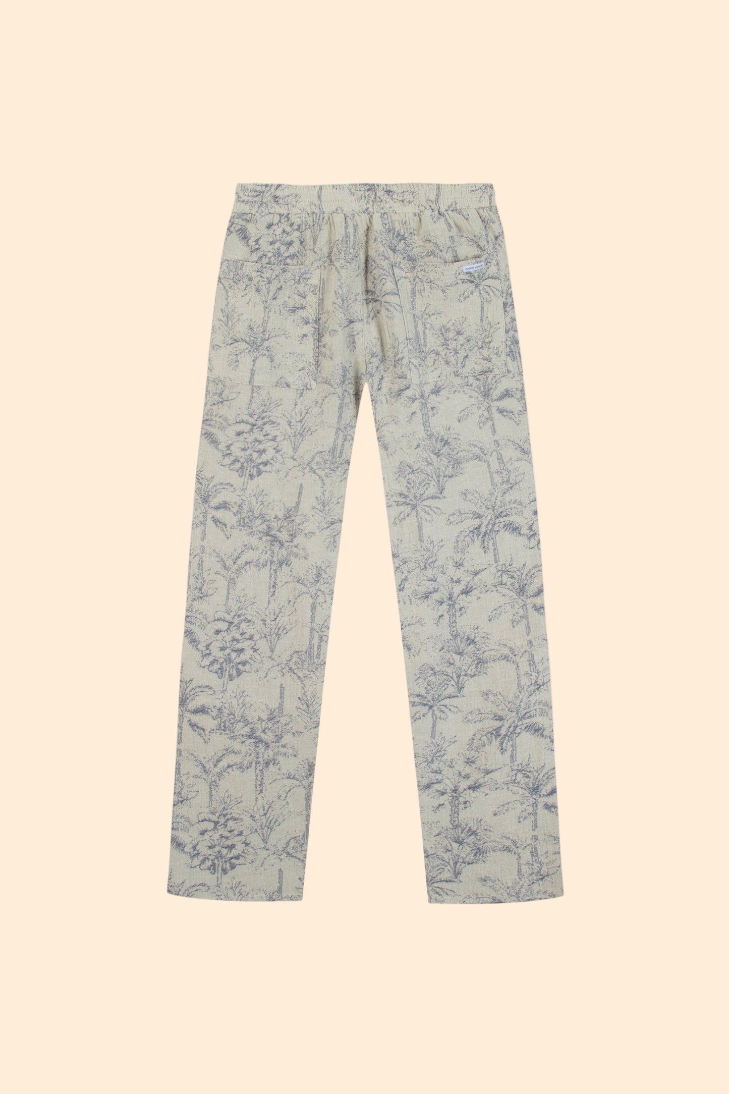 MAISON LABICHE Guigner Blue Palm Tree Pant