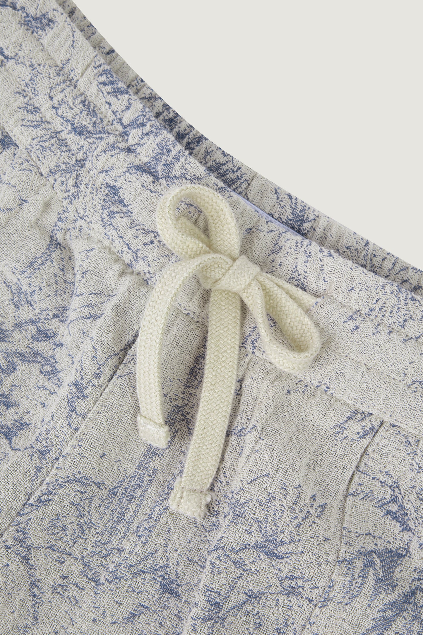 MAISON LABICHE Guigner Blue Palm Tree Pant