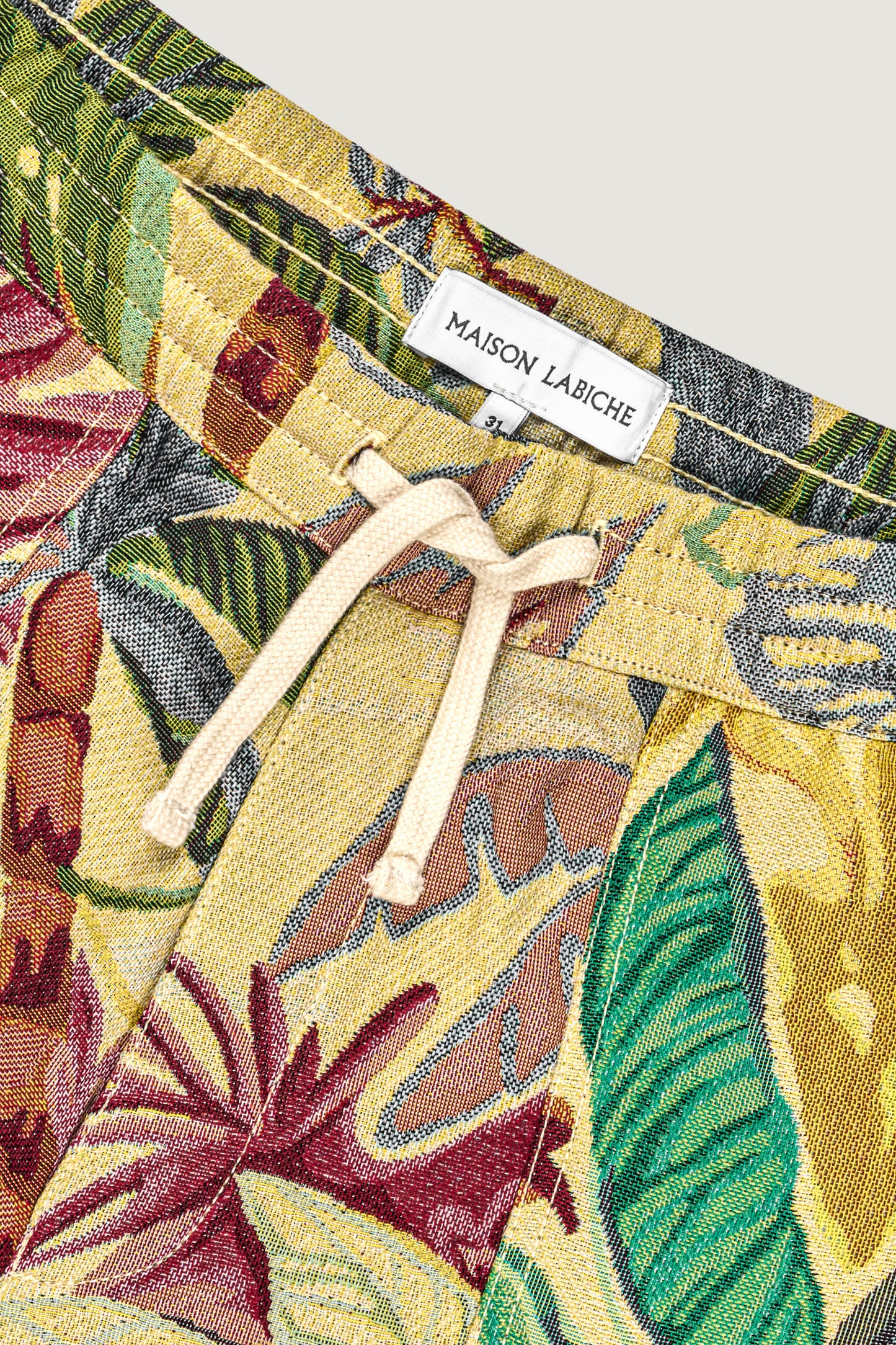 MAISON LABICHE Guigner Jacquard Palm Tree Pant