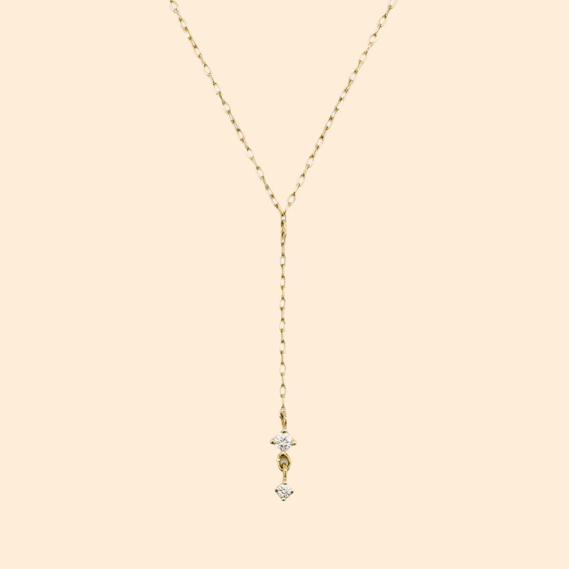 GJENMI Crown Lariat Necklace