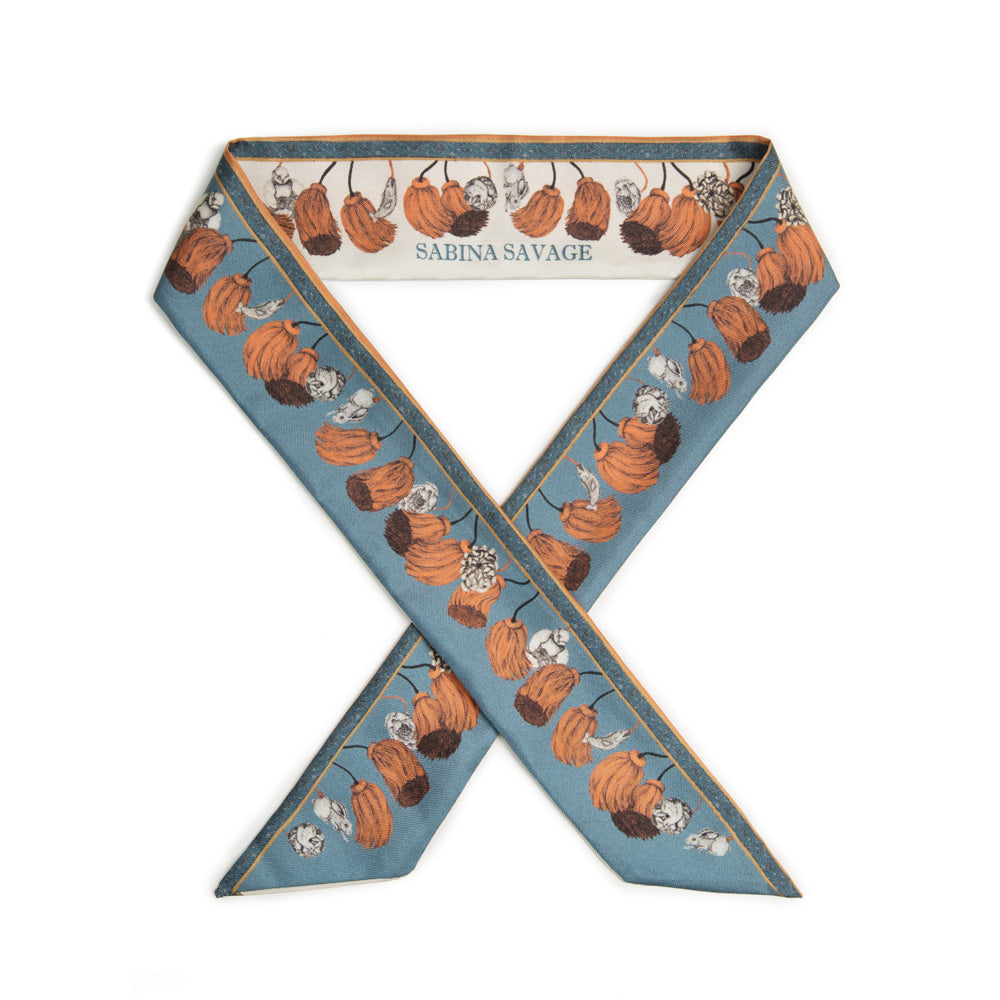 SABINA SAVAGE The Rooster's Dance Ribbon Scarf