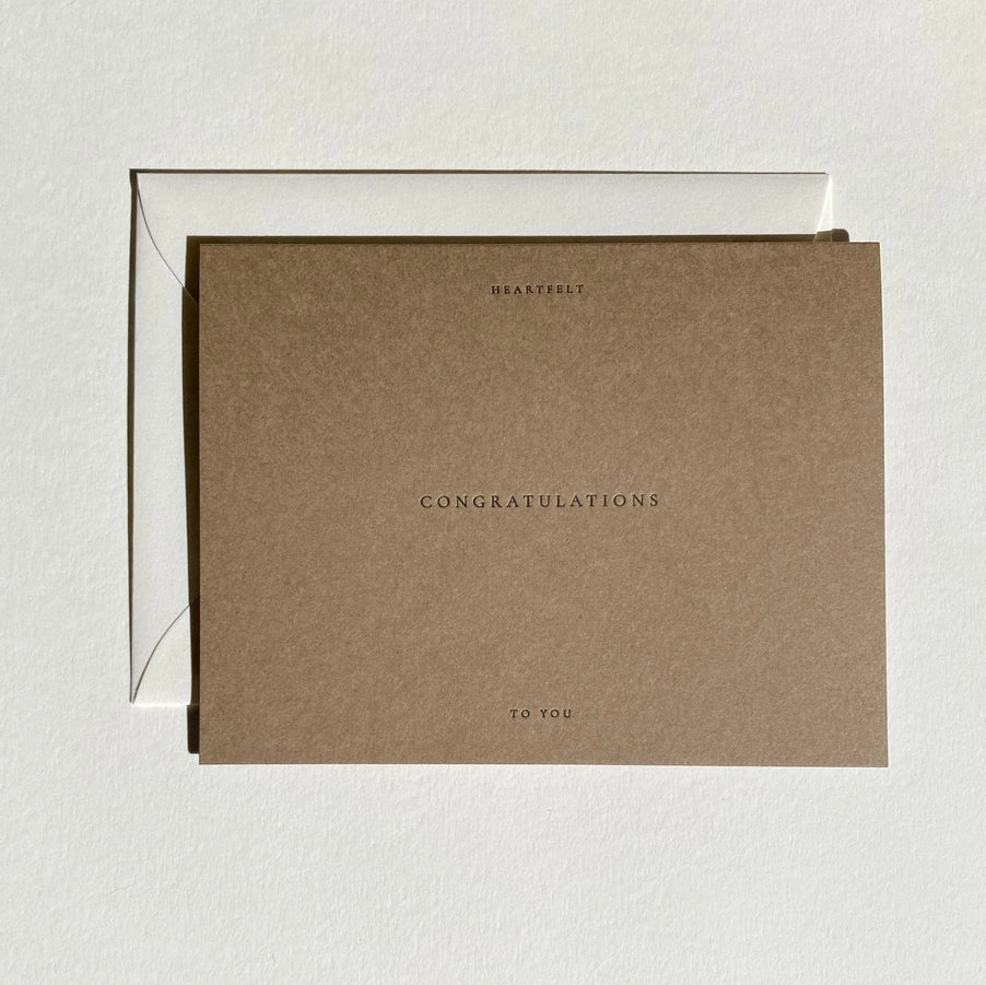 JAYMES PAPER Congratulations Card No. 1