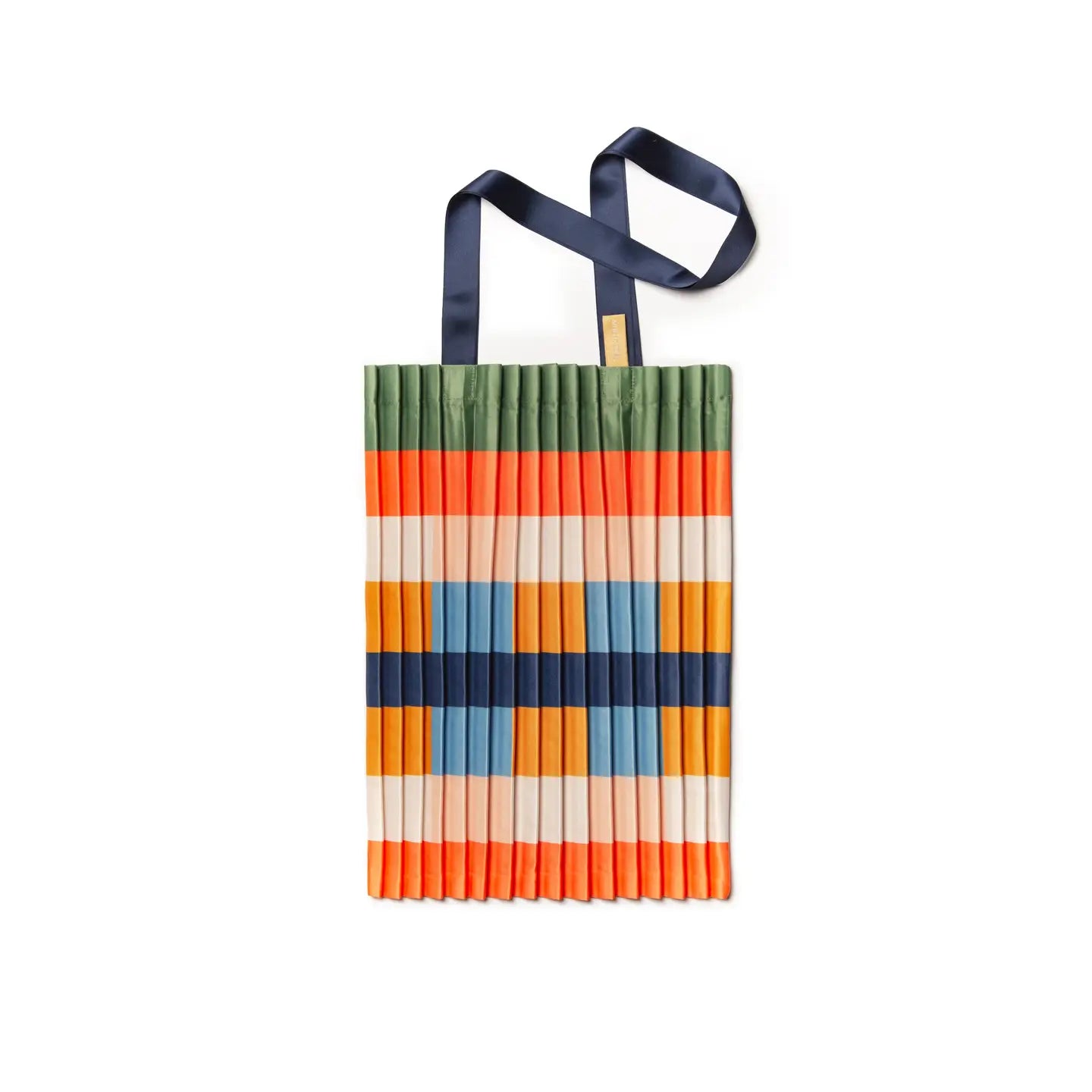 MULTITUDES Satin Pleated Tote Bag
