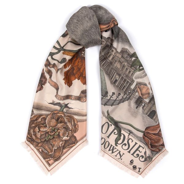 SABINA SAVAGE Ring A Ring O'Roses Silk Scarf