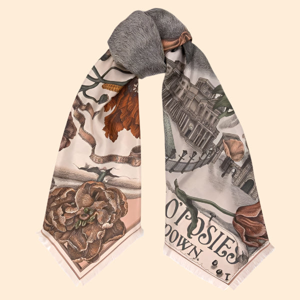 SABINA SAVAGE Ring A Ring O'Roses Silk Scarf