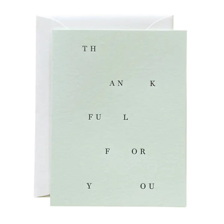 JAYMES PAPER Thankful For You Card No. 31