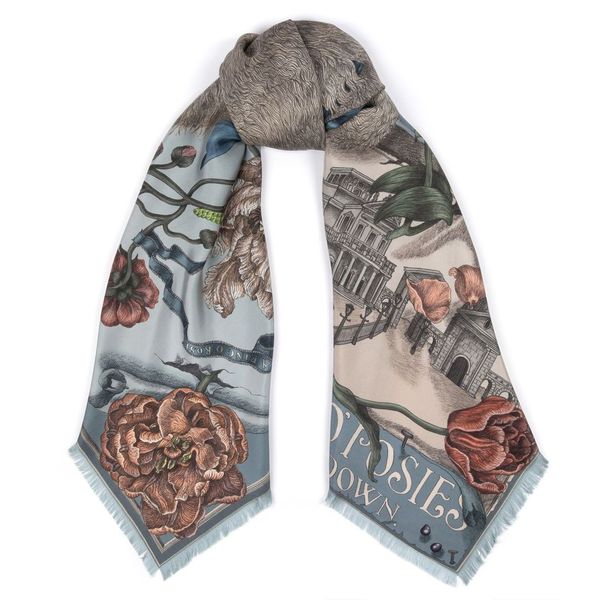 SABINA SAVAGE Ring A Ring O'Roses Silk Scarf