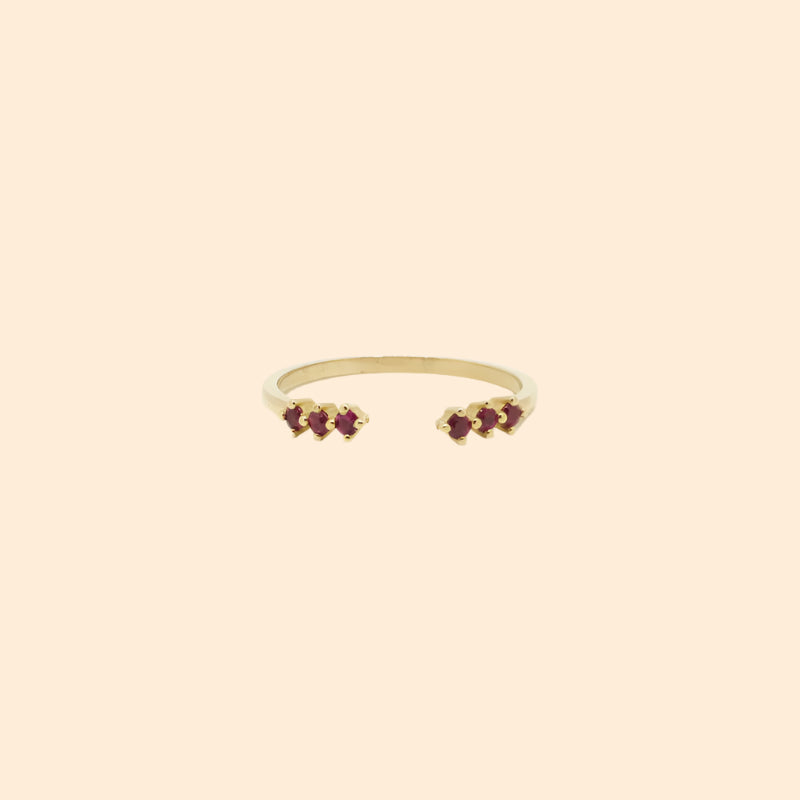 GJENMI Open Crown Ring