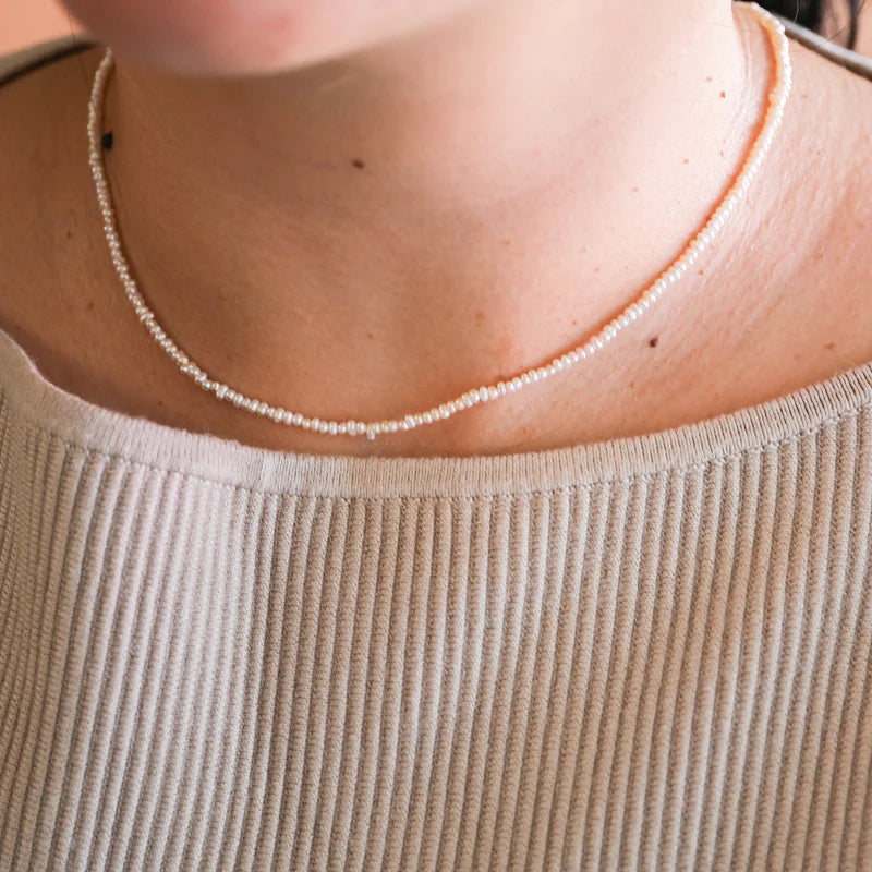 GJENMI Pearl Rice Necklace