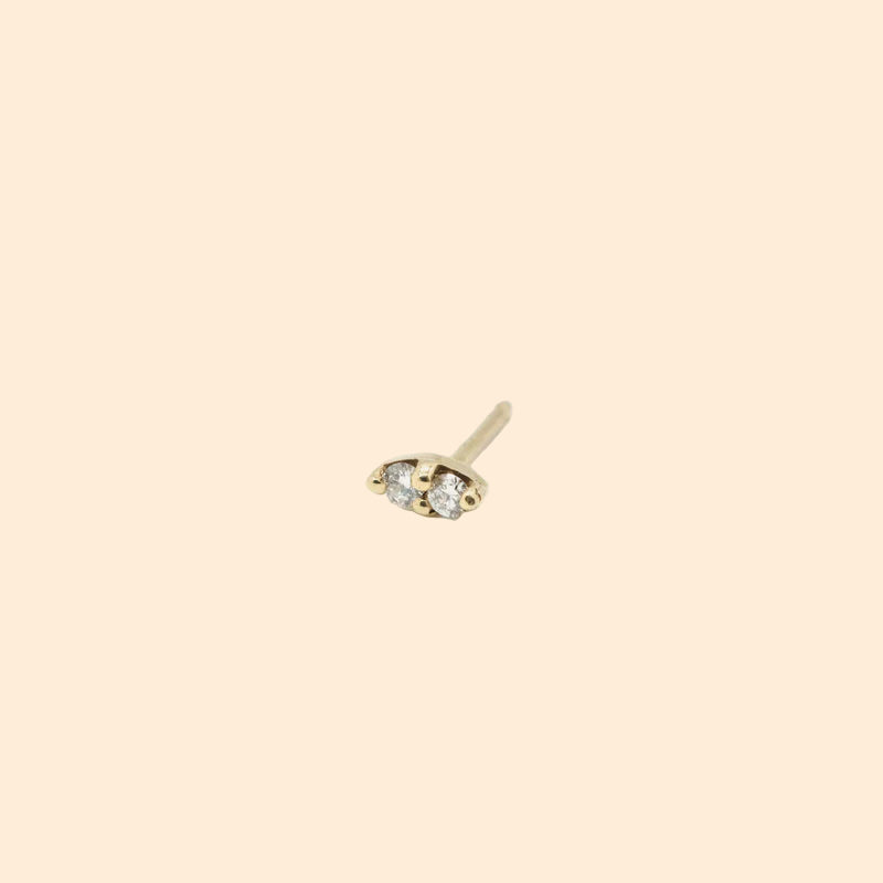 GJENMI Twin Diamond Earring Single
