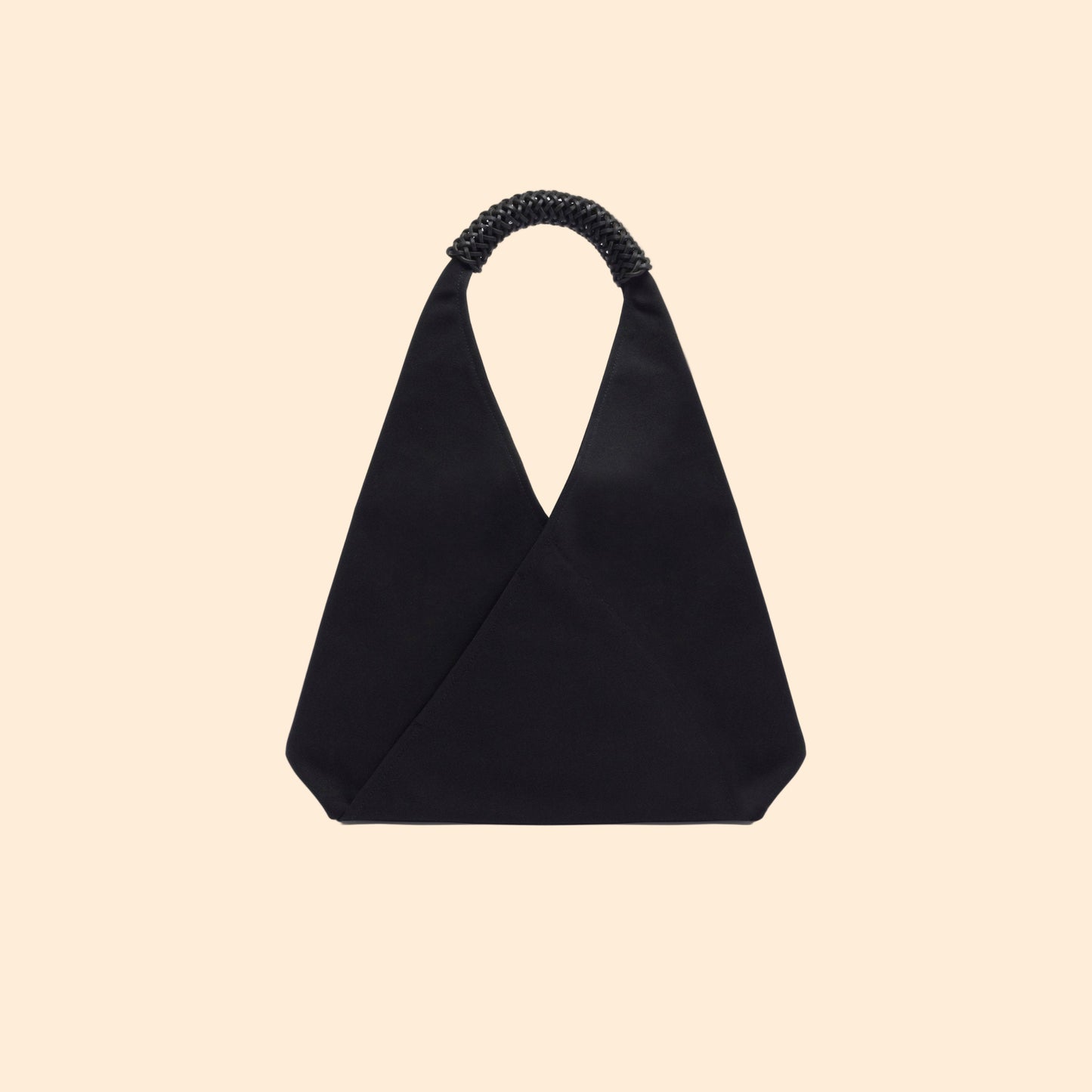 KAMARO'AN Leather Woven Triangle Bag 45