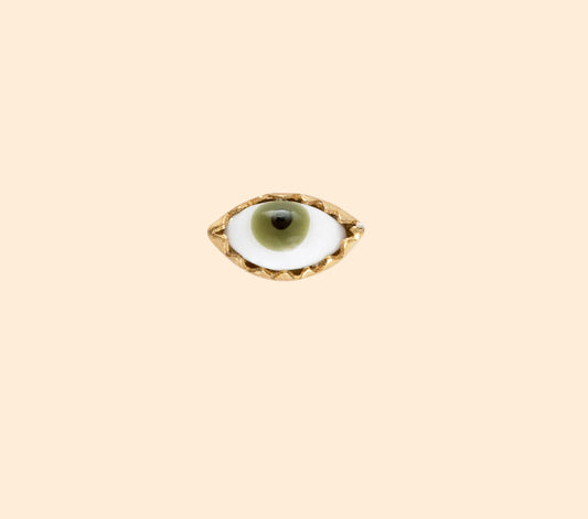 GRAINNE MORTON Green Eye Stud Earring