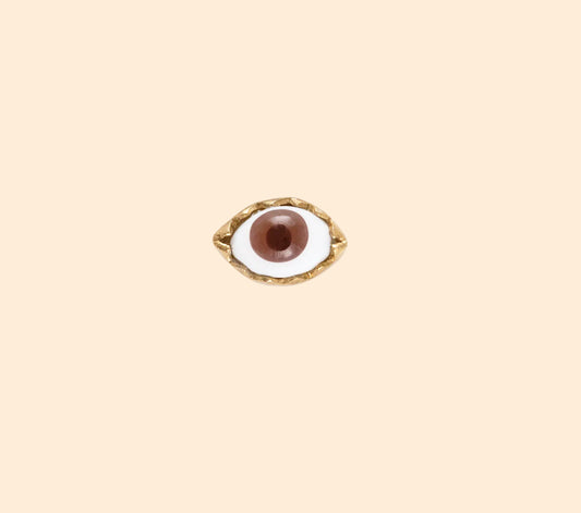 GRAINNE MORTON Brown Eye Stud Earring