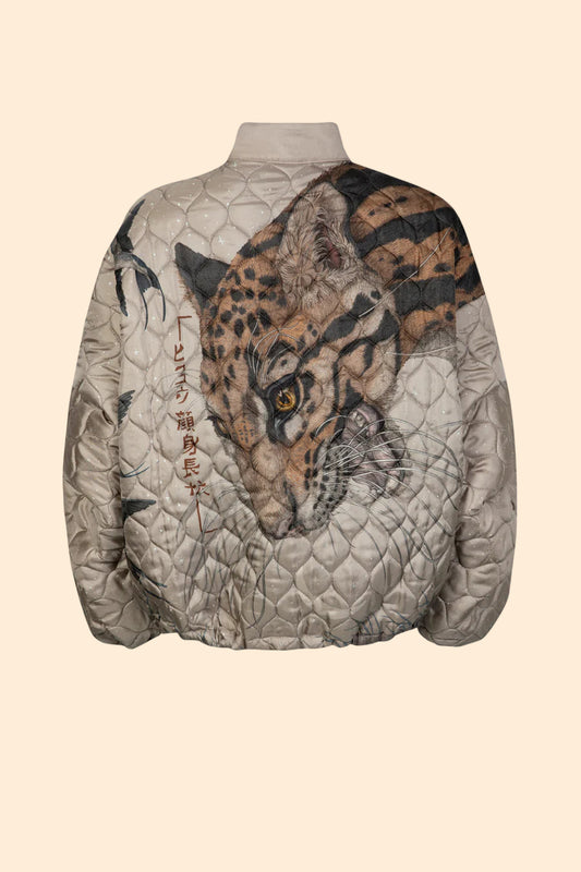 SABINA SAVAGE Lunar Leopard Bomber Jacket