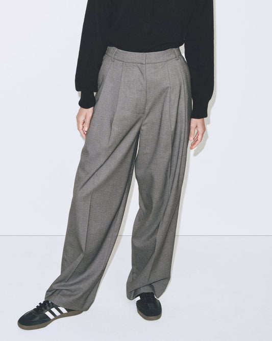 MIJEONG PARK Pleat Front Wide Leg Pants