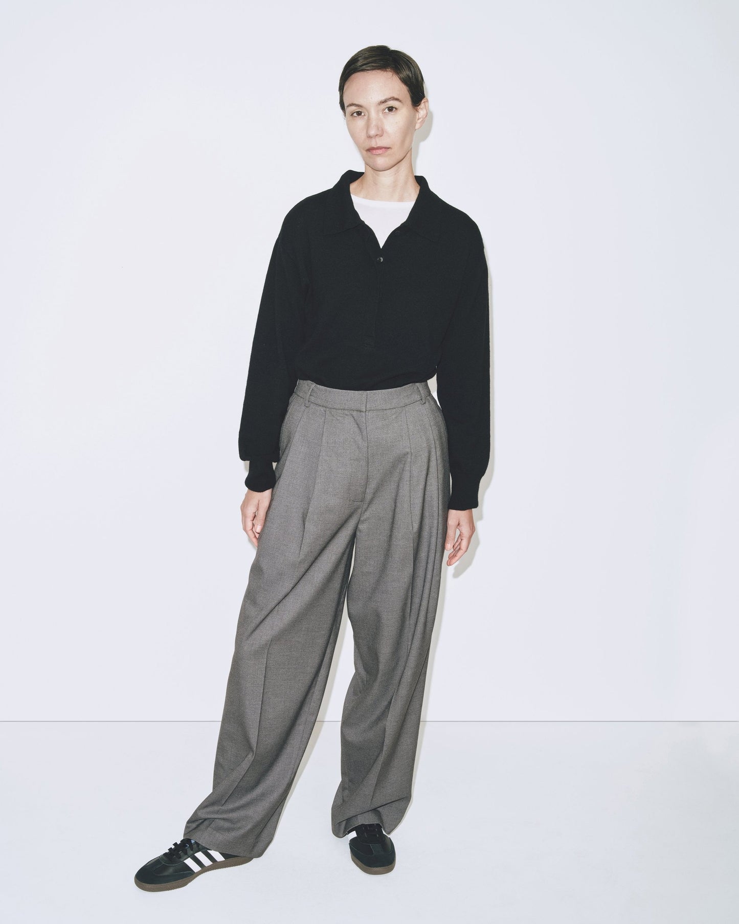 MIJEONG PARK Pleat Front Wide Leg Pants