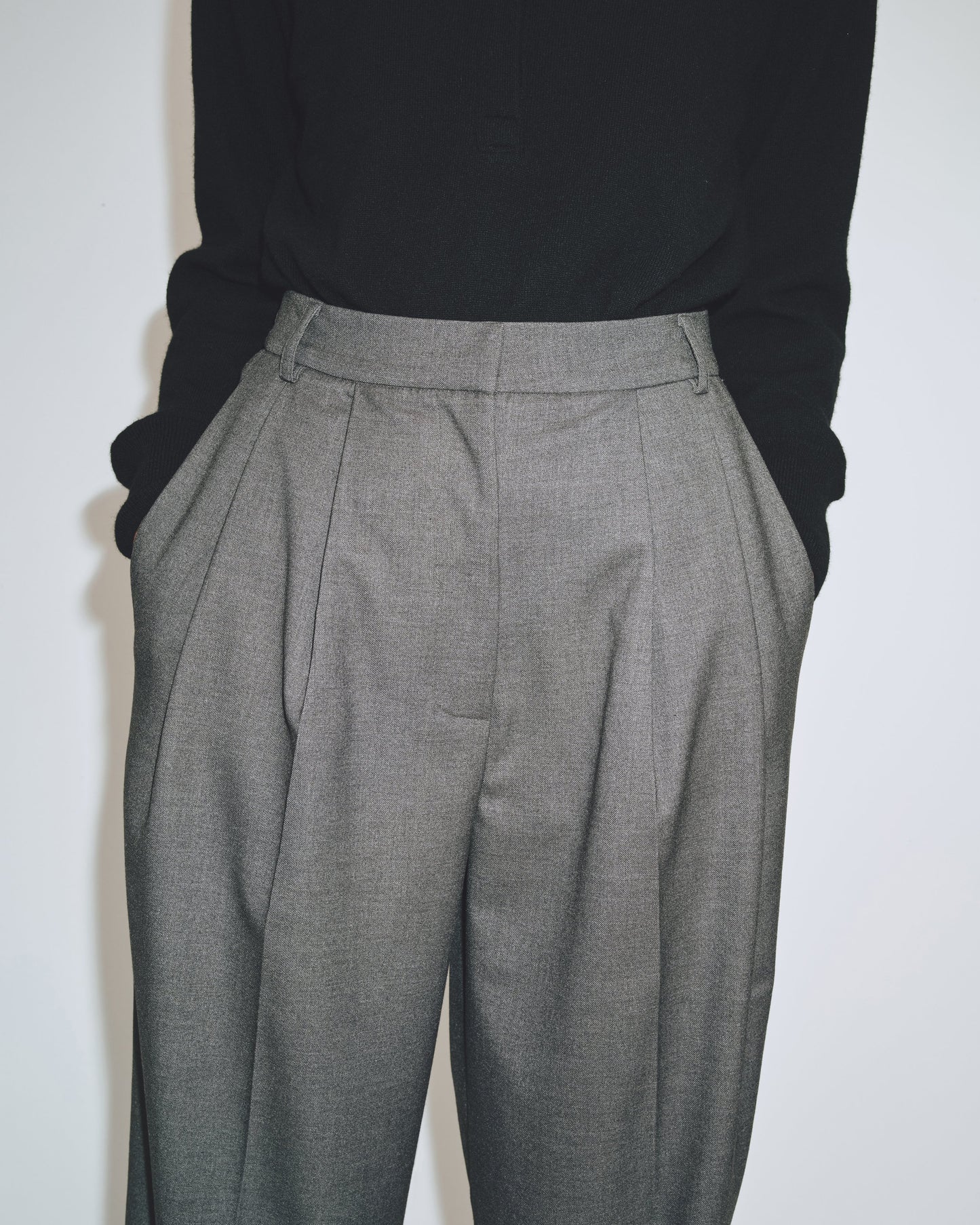 MIJEONG PARK Pleat Front Wide Leg Pants