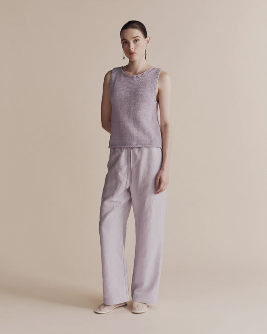 MIJEONG PARK Silk Linen Drawstring Pants