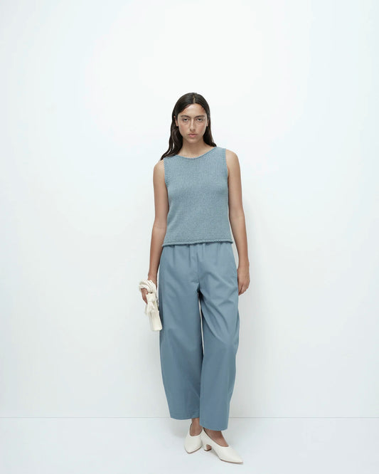 MIJEONG PARK Blue Cropped Balloon Pants