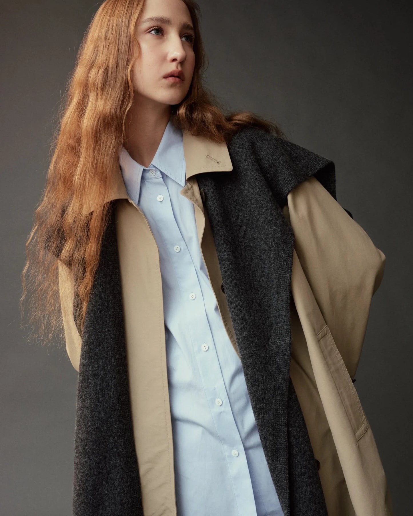 MIJEONG PARK Wool Blend Knit Shawl