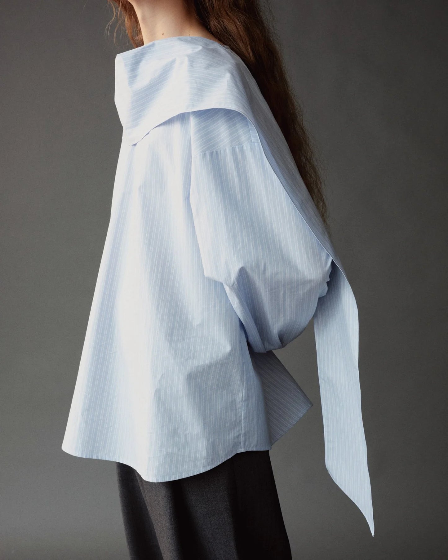 MIJEONG PARK Striped Tie-Neck Blouse