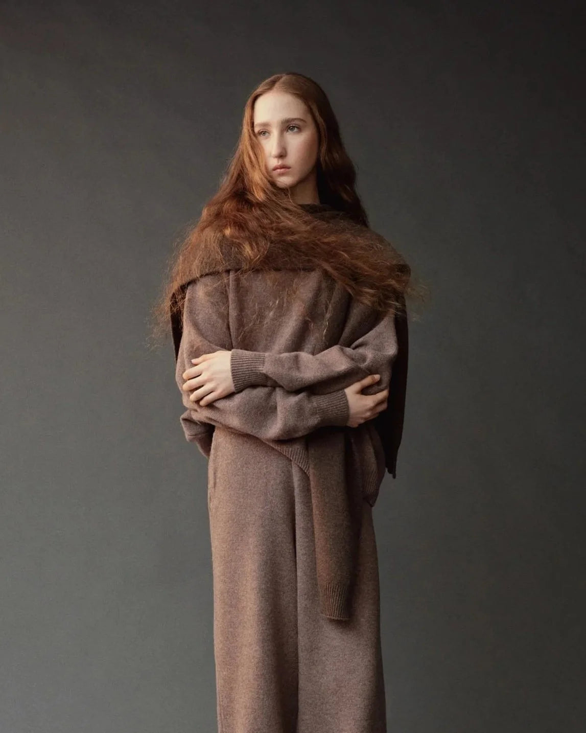 MIJEONG PARK Wool Blend Knit Shawl