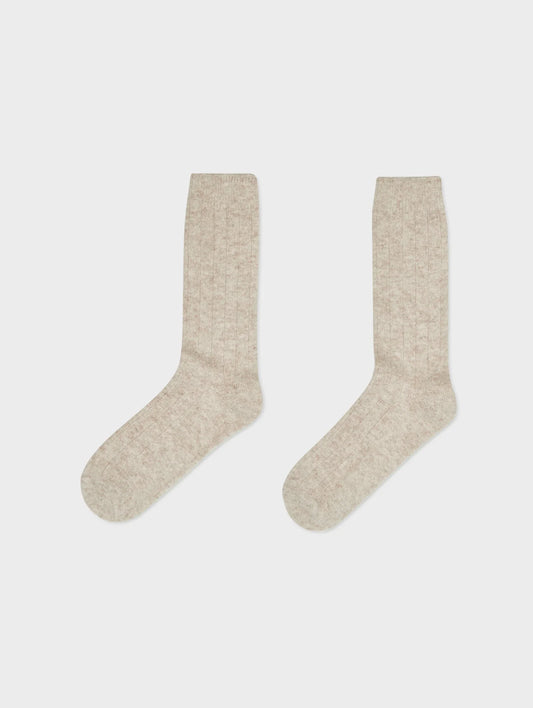 WHITE + WARREN Cashmere Ribbed Socks