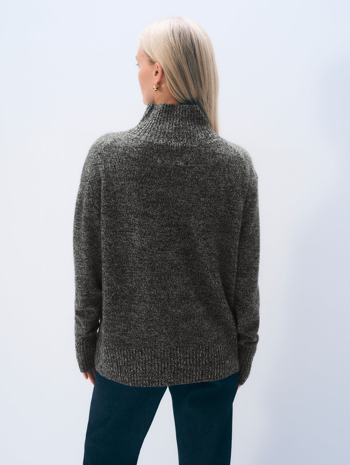 WHITE & WARREN Cashmere Oversized Standneck