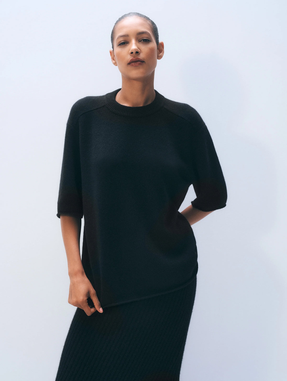 WHITE & WARREN Cashmere Oversized Tee