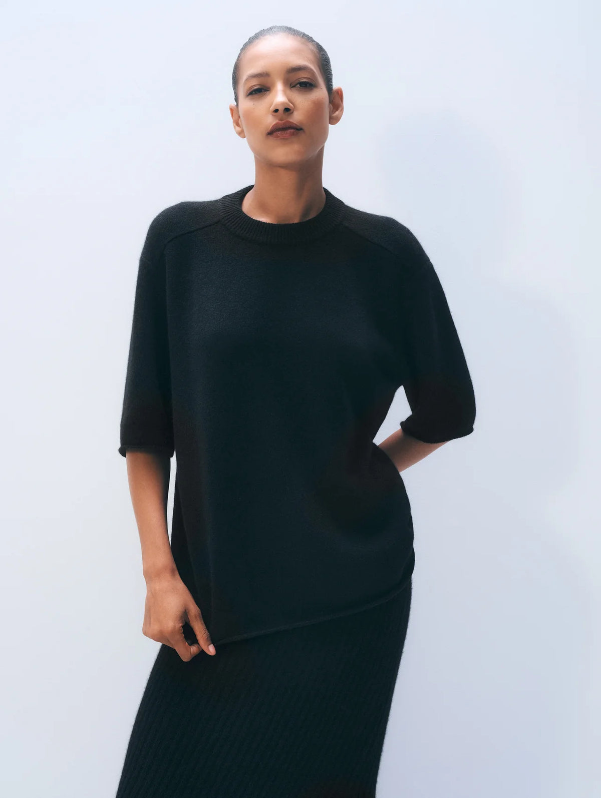 WHITE & WARREN Cashmere Oversized Tee