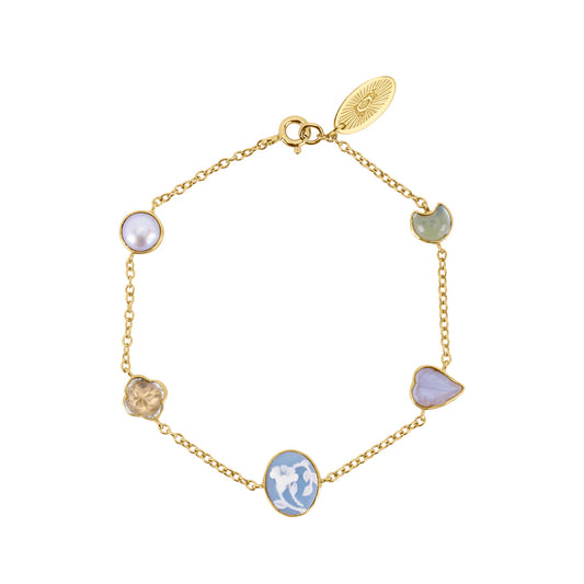 GRAINNE MORTON Cameo Five Mini Charm Bracelet