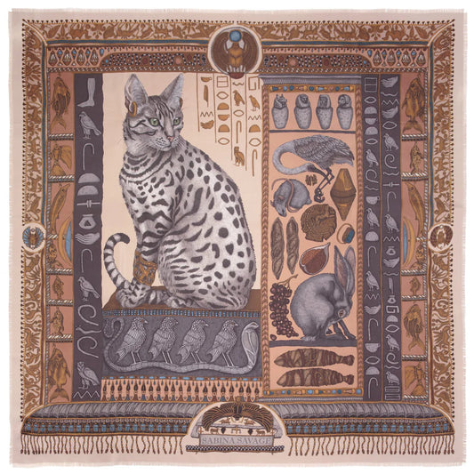 SABINA SAVAGE Bastet's Bounty Silk Scarf