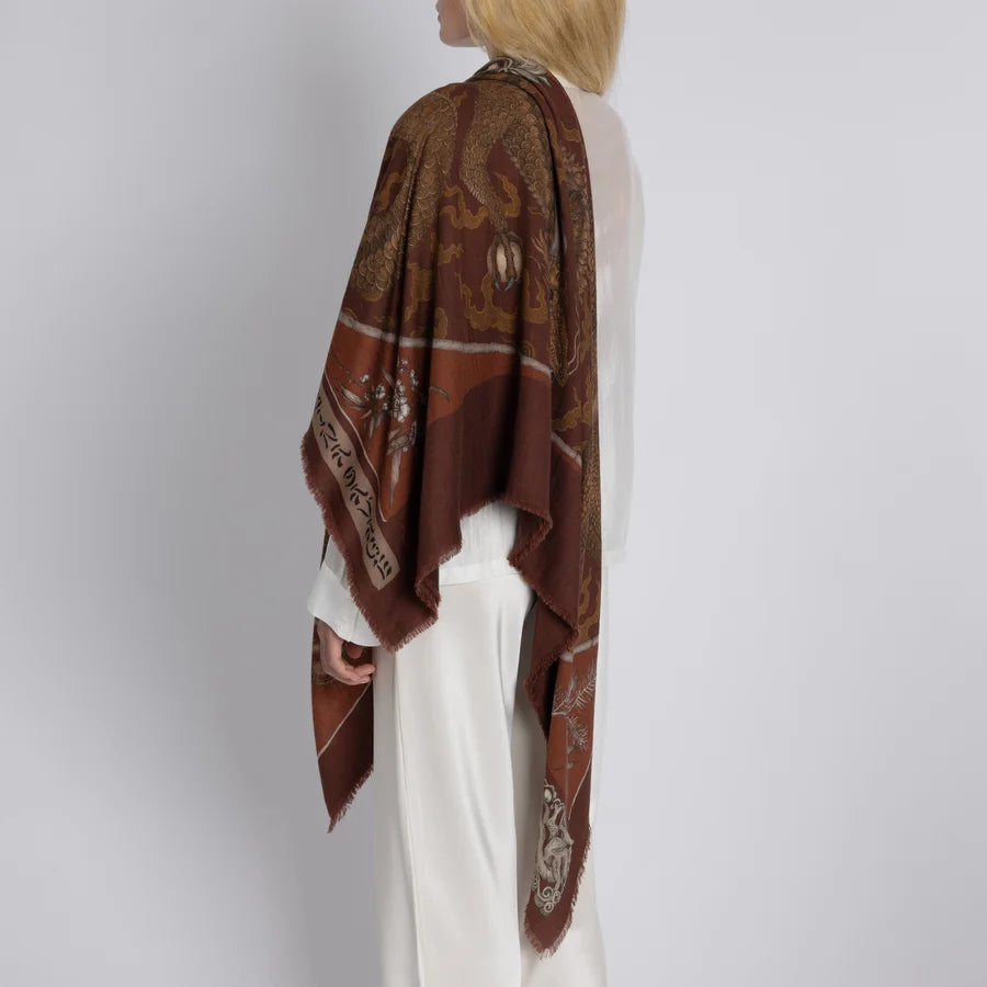 SABINA SAVAGE Chasing The Pearl Wool Scarf