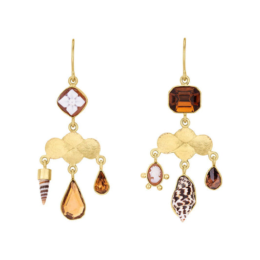 GRAINNE MORTON Shell Girandole Earrings